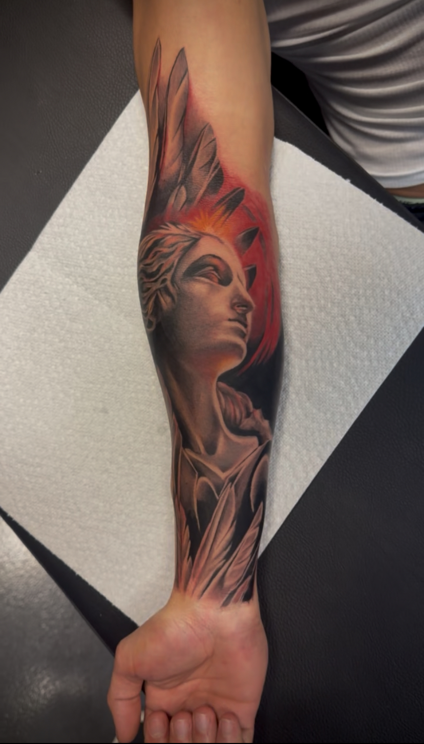 Black and grey realism tattoo by Elier
