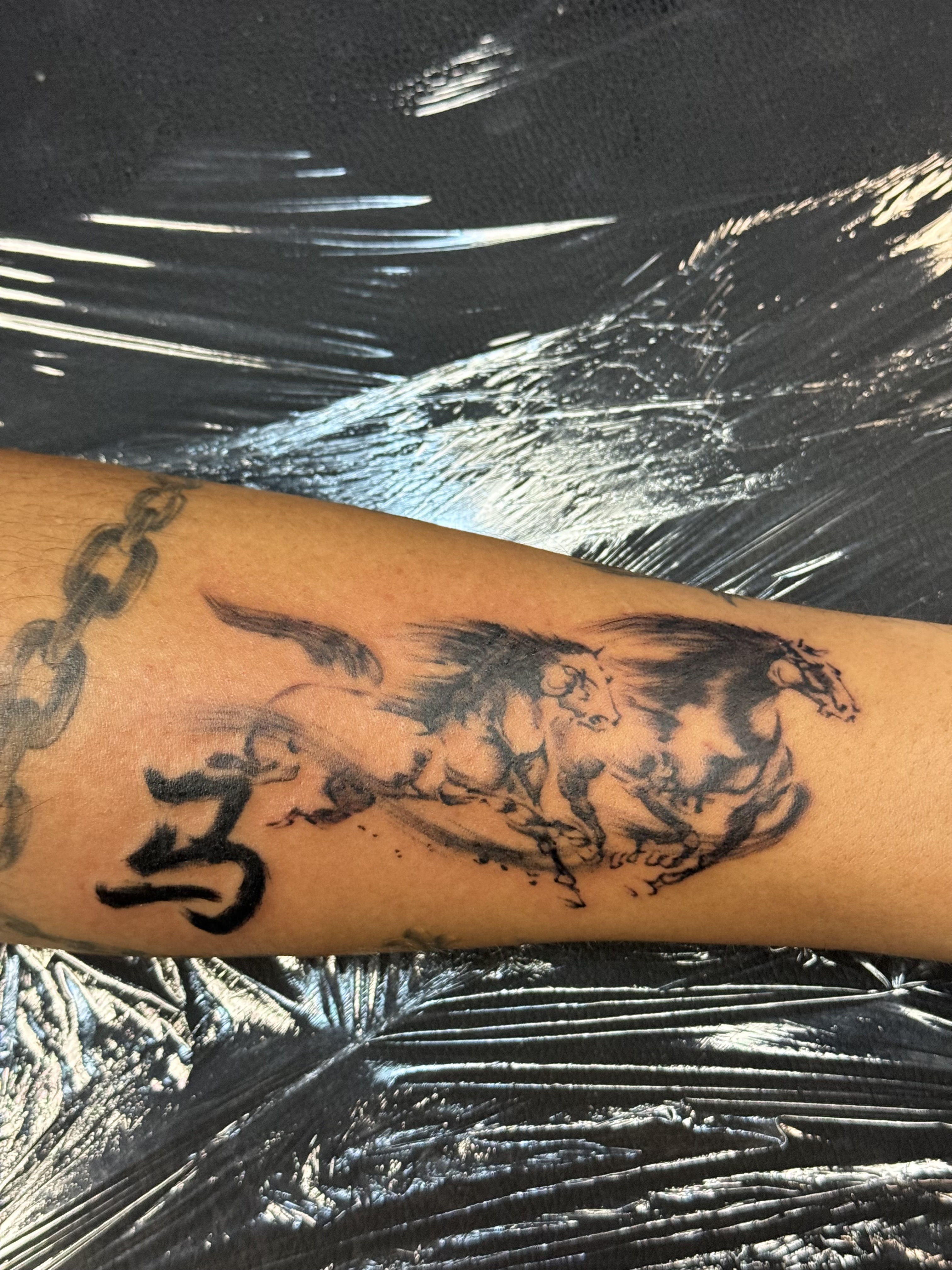 Neo-traditional tattoo artwork by Isaiah