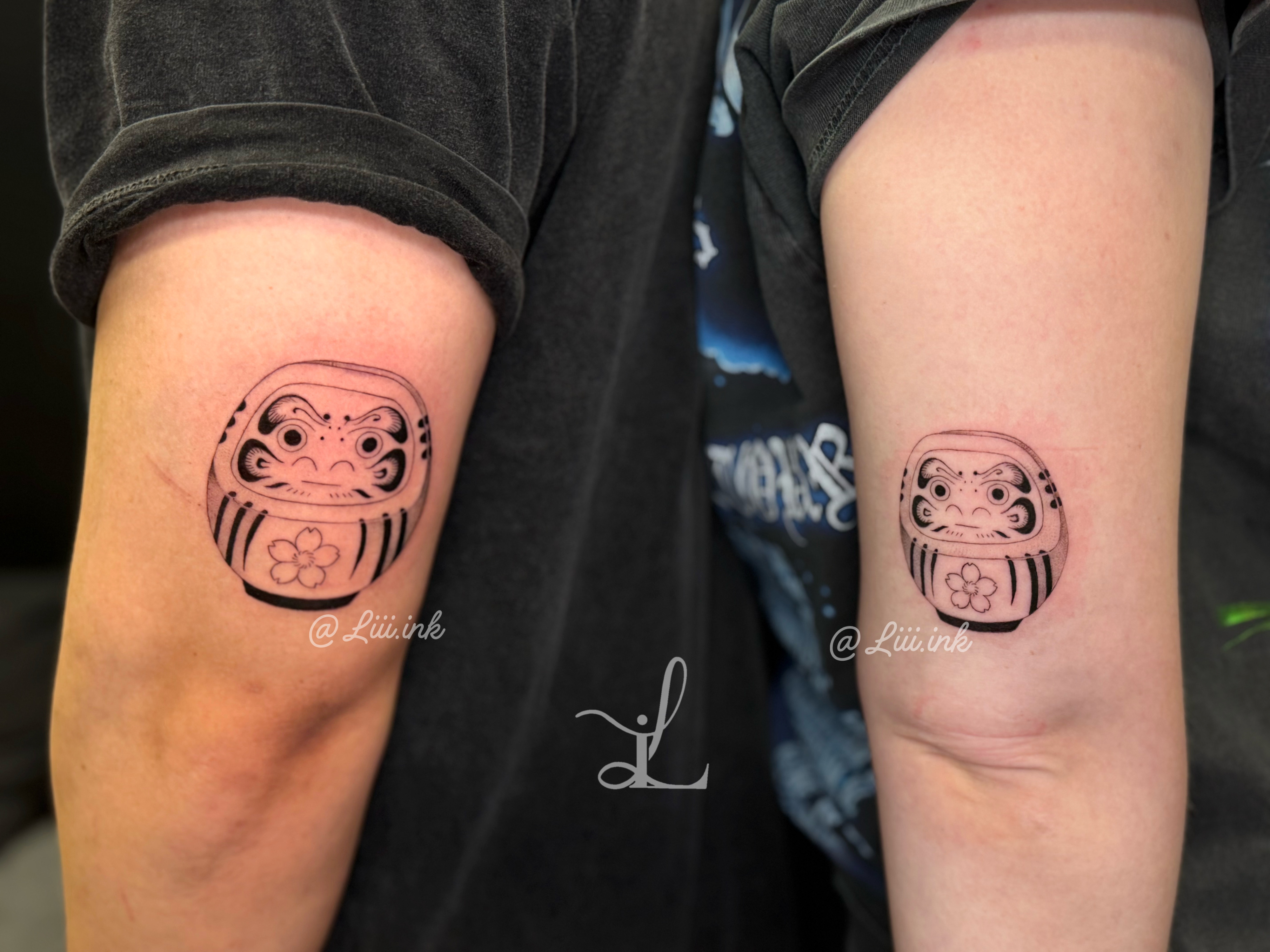 Detailed fine line tattoo by Li