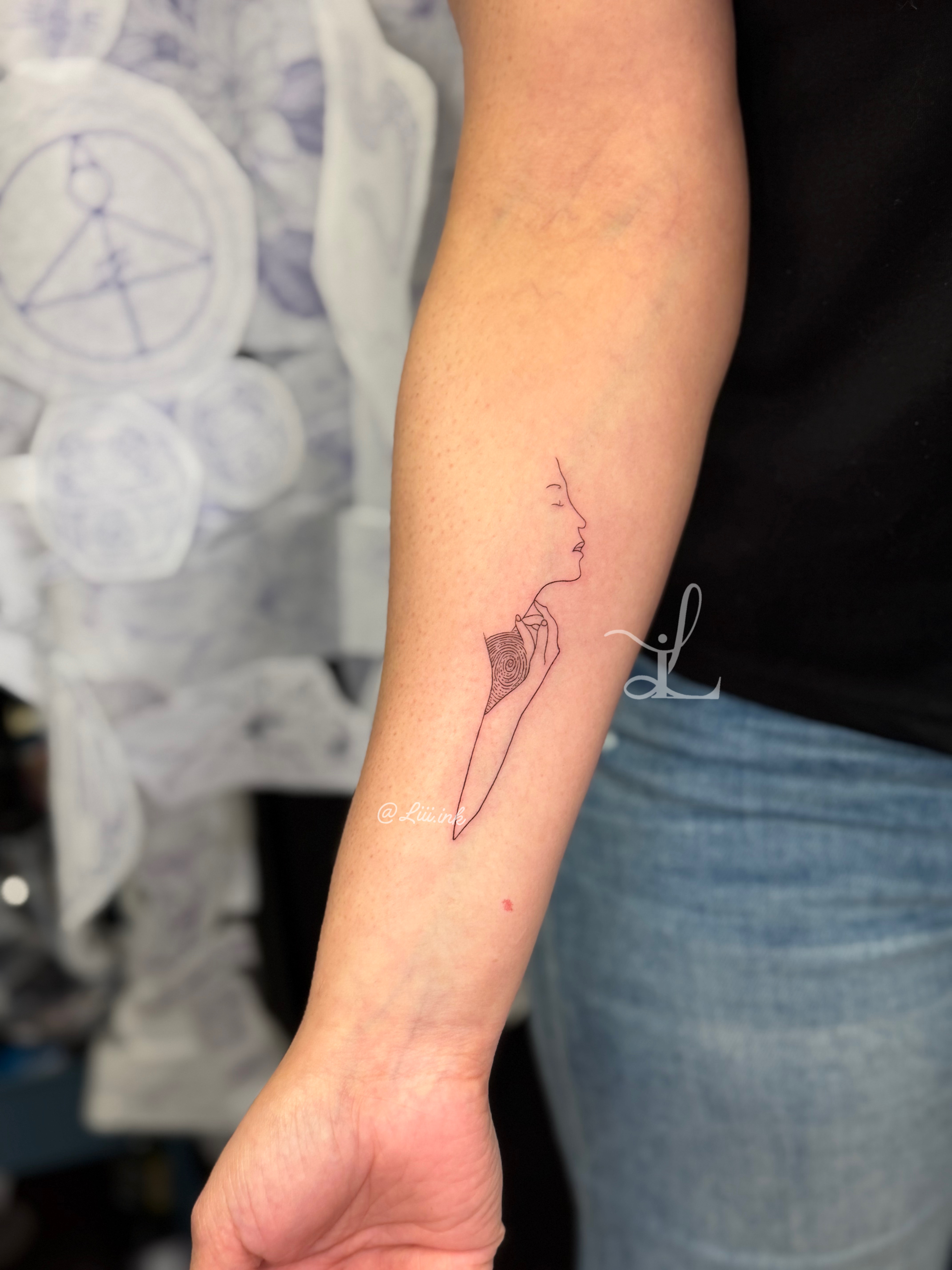 Custom tattoo design by Li