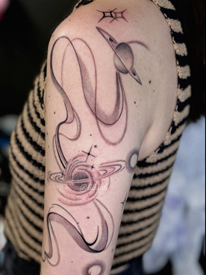 Fine line tattoo Houston Horimu Ink