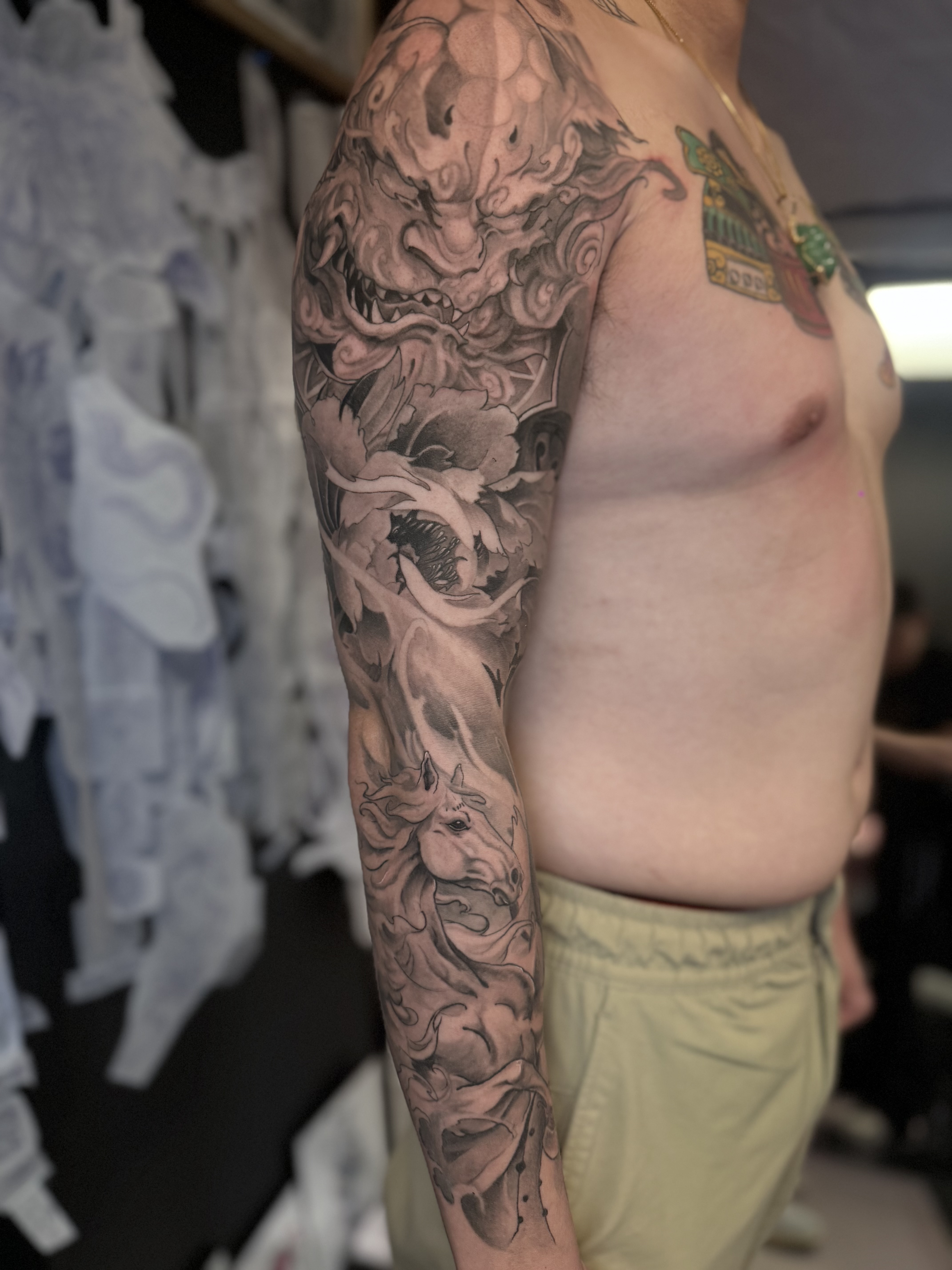 Neo-traditional tattoo design by Nguyen at Horimu Studio