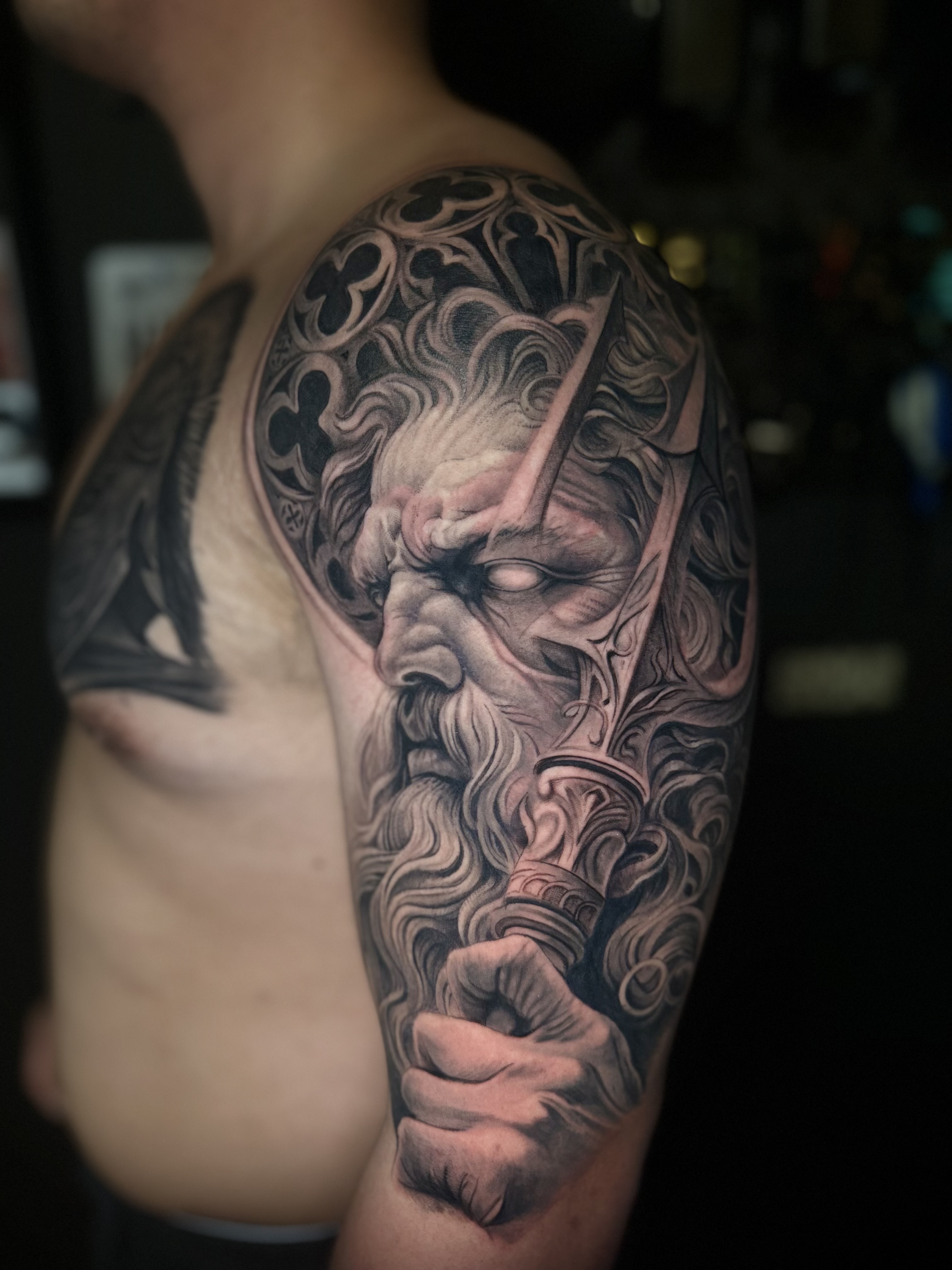 Neo-traditional tattoo by Nguyen at Horimu Studio