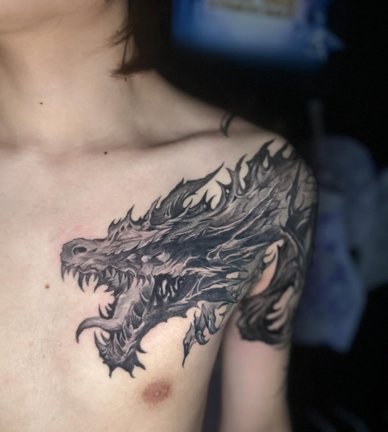 Large scale tattoo piece by Nguyen at Horimu Studio