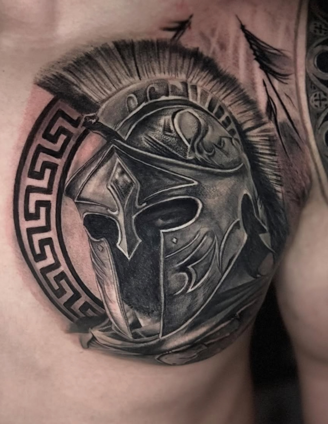 Black and grey tattoo by Nguyen