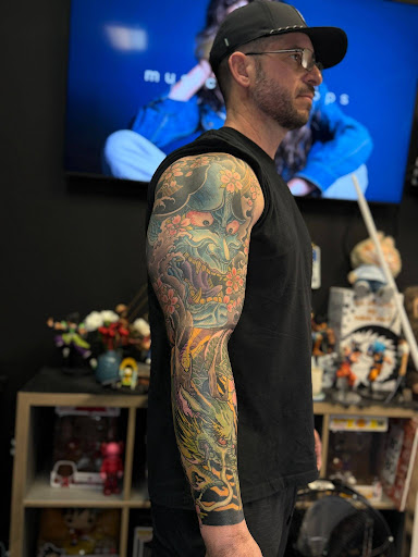 Custom Japanese style tattoo artwork by Zack Yang